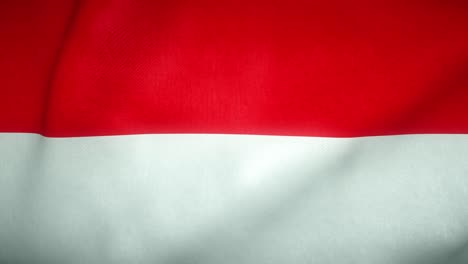 flag of indonesia waving in the wind