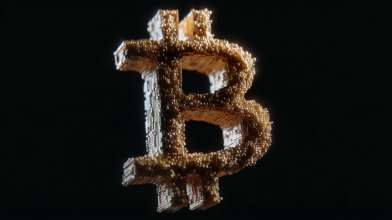 Exploring the Digital Currency Revolution: A Stunning 3D Representation of the Bitcoin Symbol Showcasing Its Intricate Design and Technological Significance