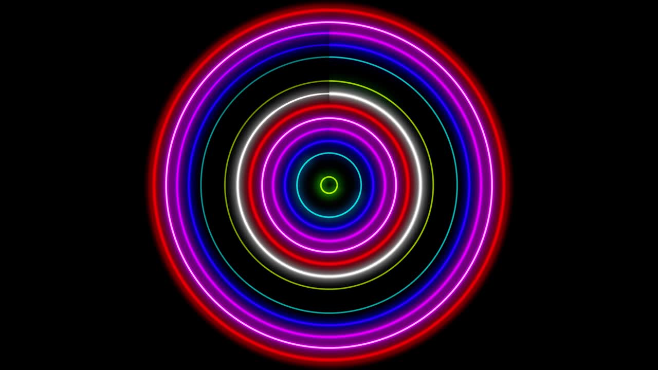 Neon line illumination animation motion graphics