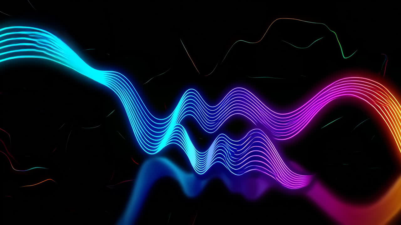 Dynamic Neon Light Waves