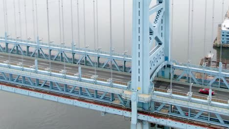 reduced traffic on the benjamin franklin bridge due to curfew in 2020 preventing coronavirus spread