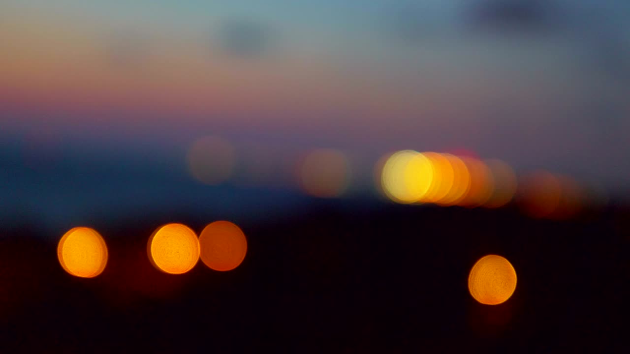 보케 (bokeh) - 4k의 다채로운 조명