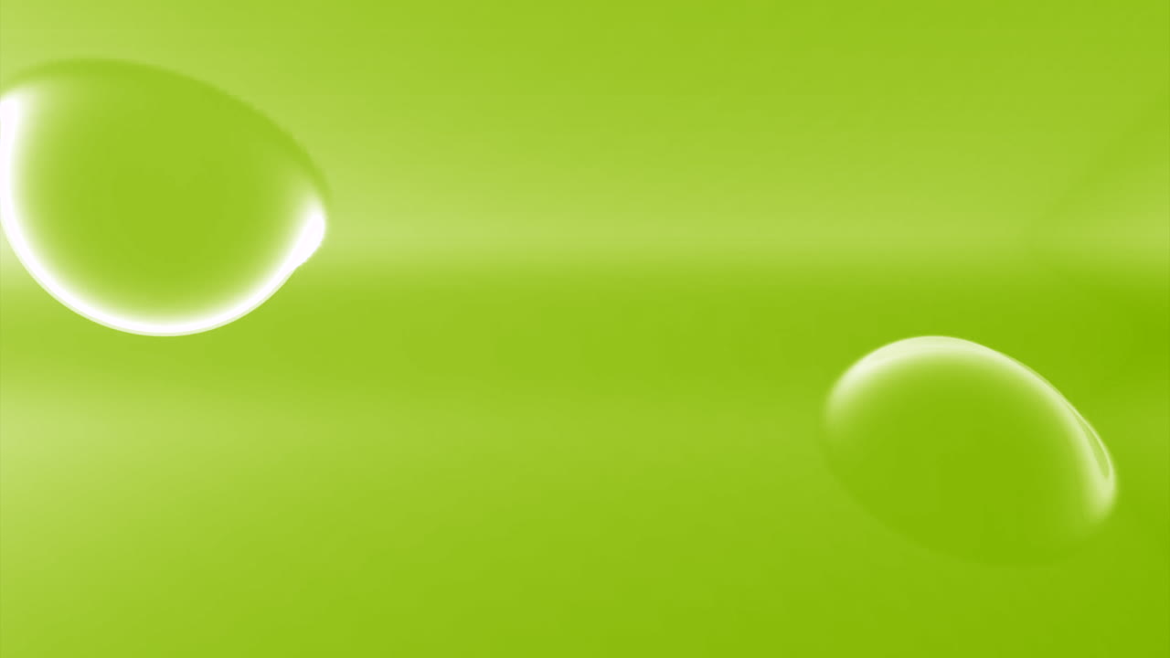 Green Liquid with Bubbles