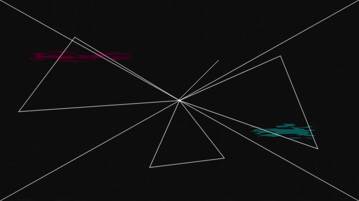 Abstract Geometric Animation with Pulsing Lines and Shapes