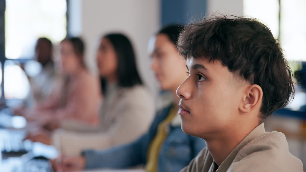 Students in a classroom