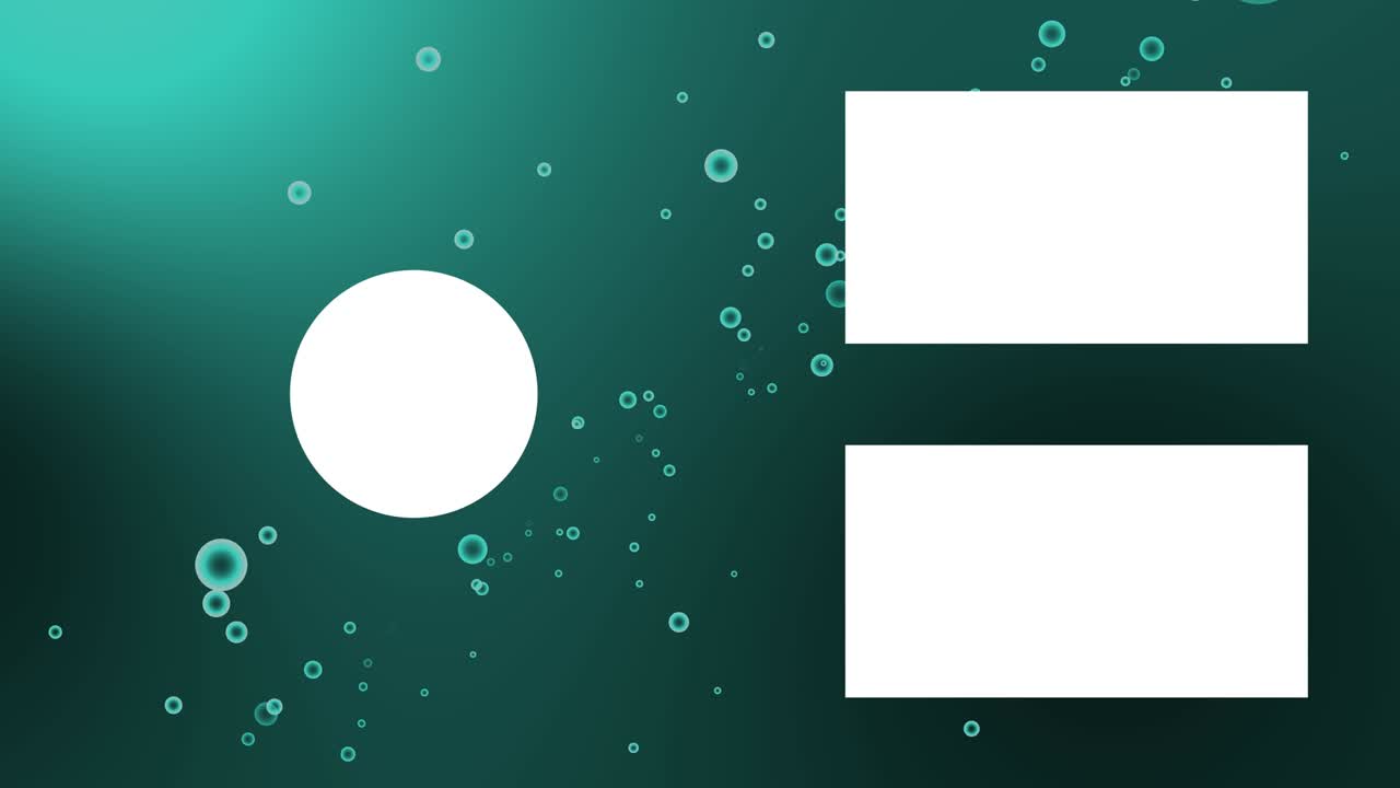 분류 거품 입자 끝 카드 모션 그래픽