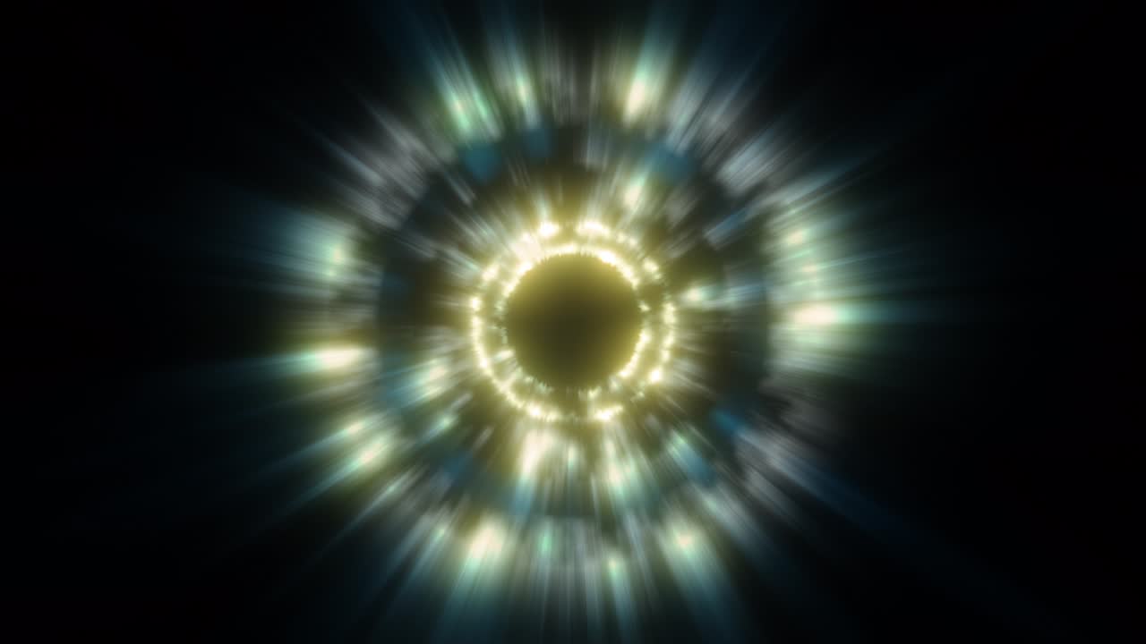 Abstract Energy Light Ray Ring Formation Looping Background
