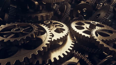 interconnected metallic gears mechanism