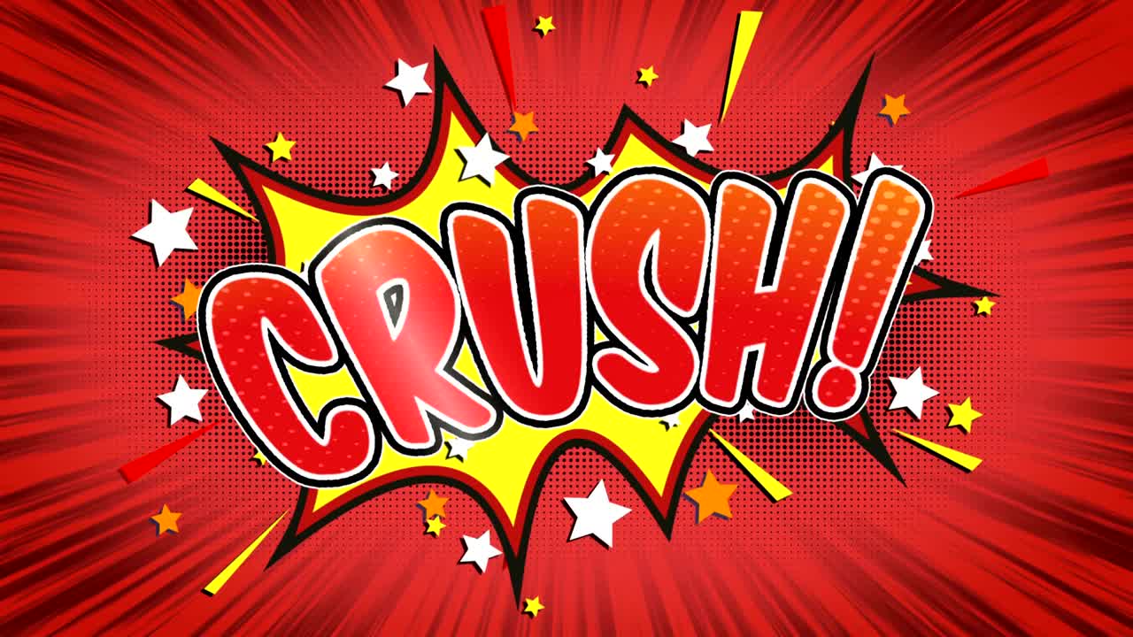 - texto de estilo cómic de aplastamiento