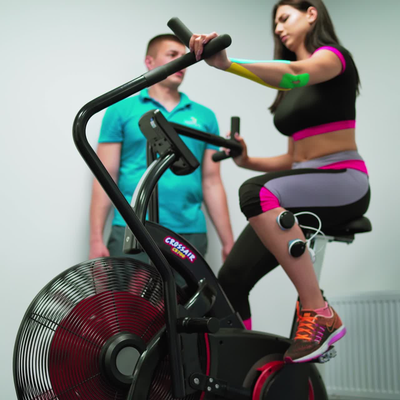 Woman in rehabilitation center