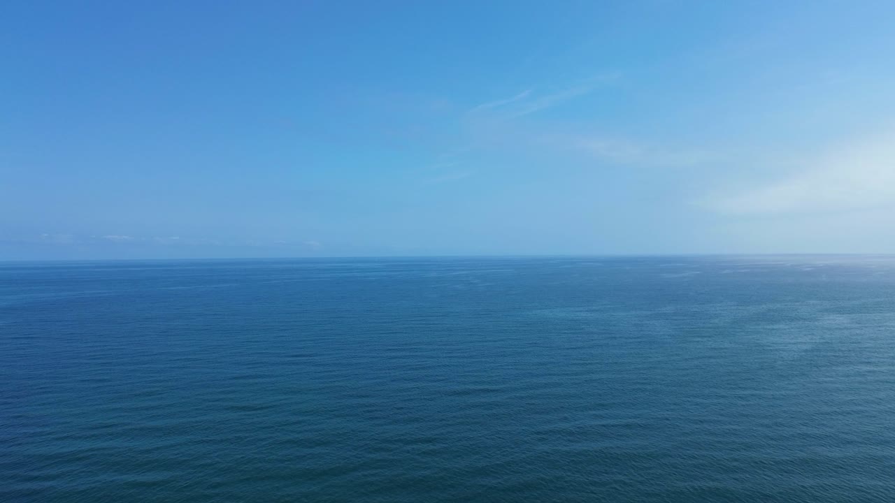 Serene ocean view from Lugo beach, morning calm under blue sky