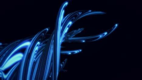 abstract blue lines and curves