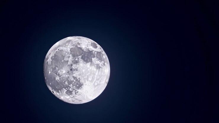 Lua Cheia no Céu Noturno