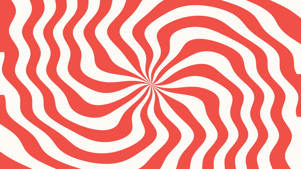 모션 소개 기하학적 빨간색 나선형 라인 추상적 인 배경