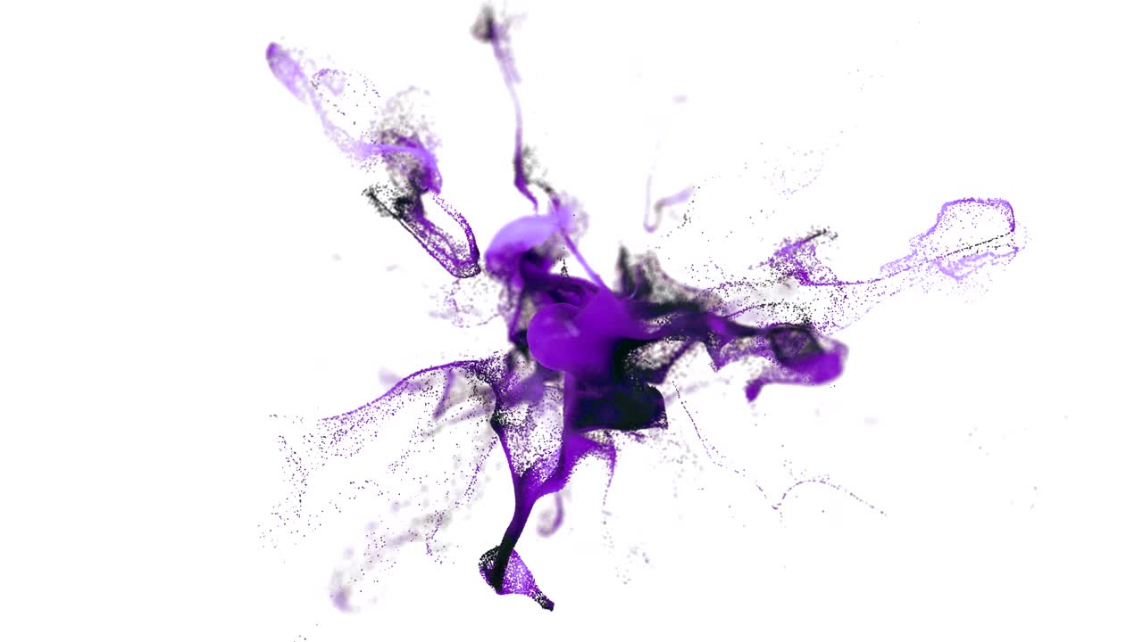 simulación de polvo de pintura de 4k cgi.