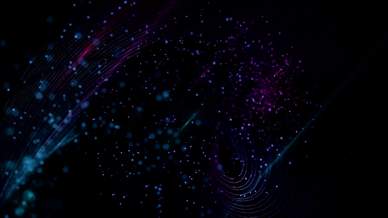Disco Particles Background with Lights. Neon Particles