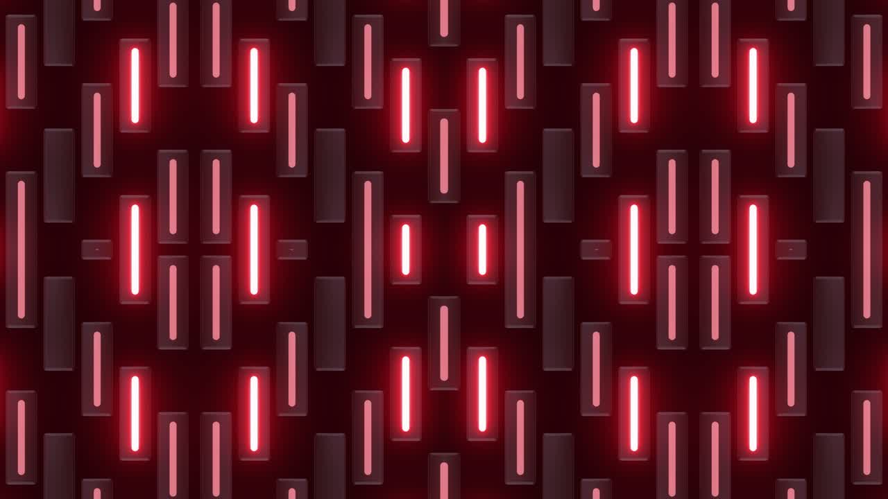 patrón geométrico de neón rojo