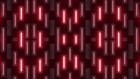 patrón geométrico de neón rojo