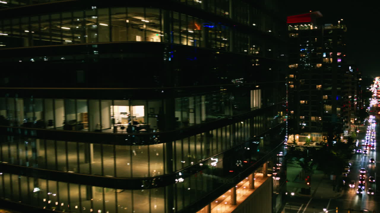 horizonte nocturno de la ciudad