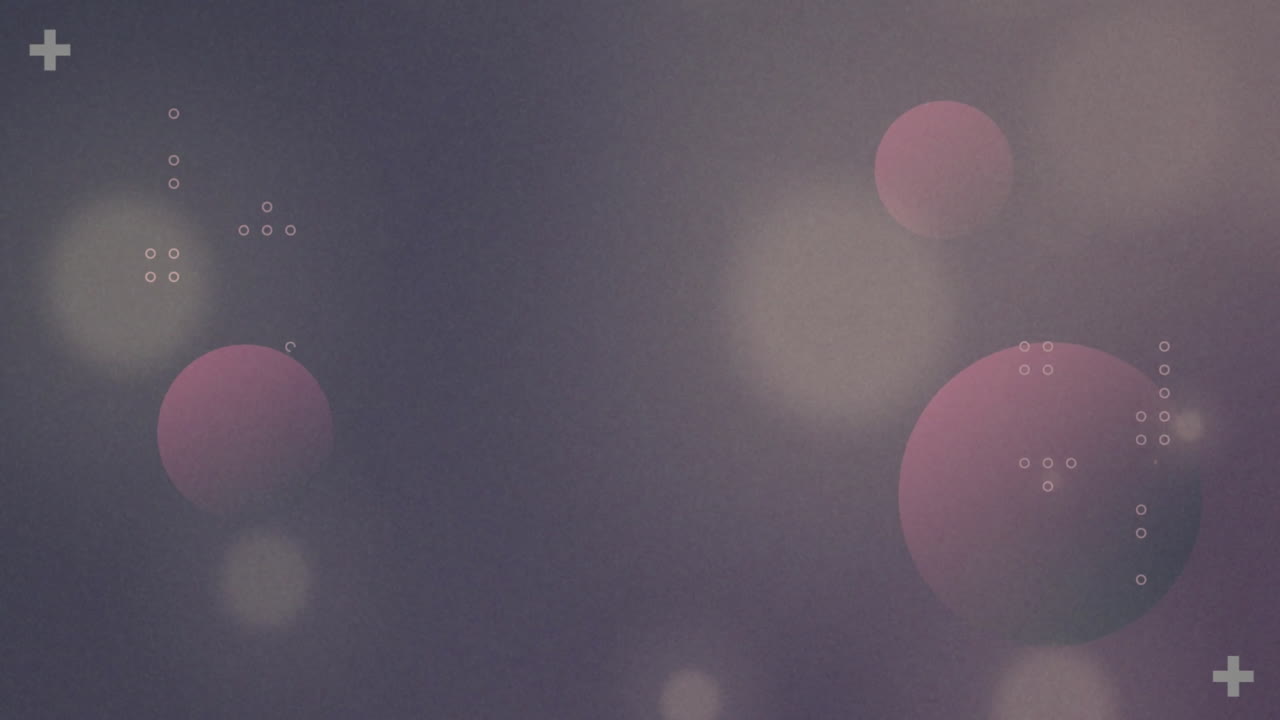 검은색 배경 위에 움직이는 점의 애니메이션