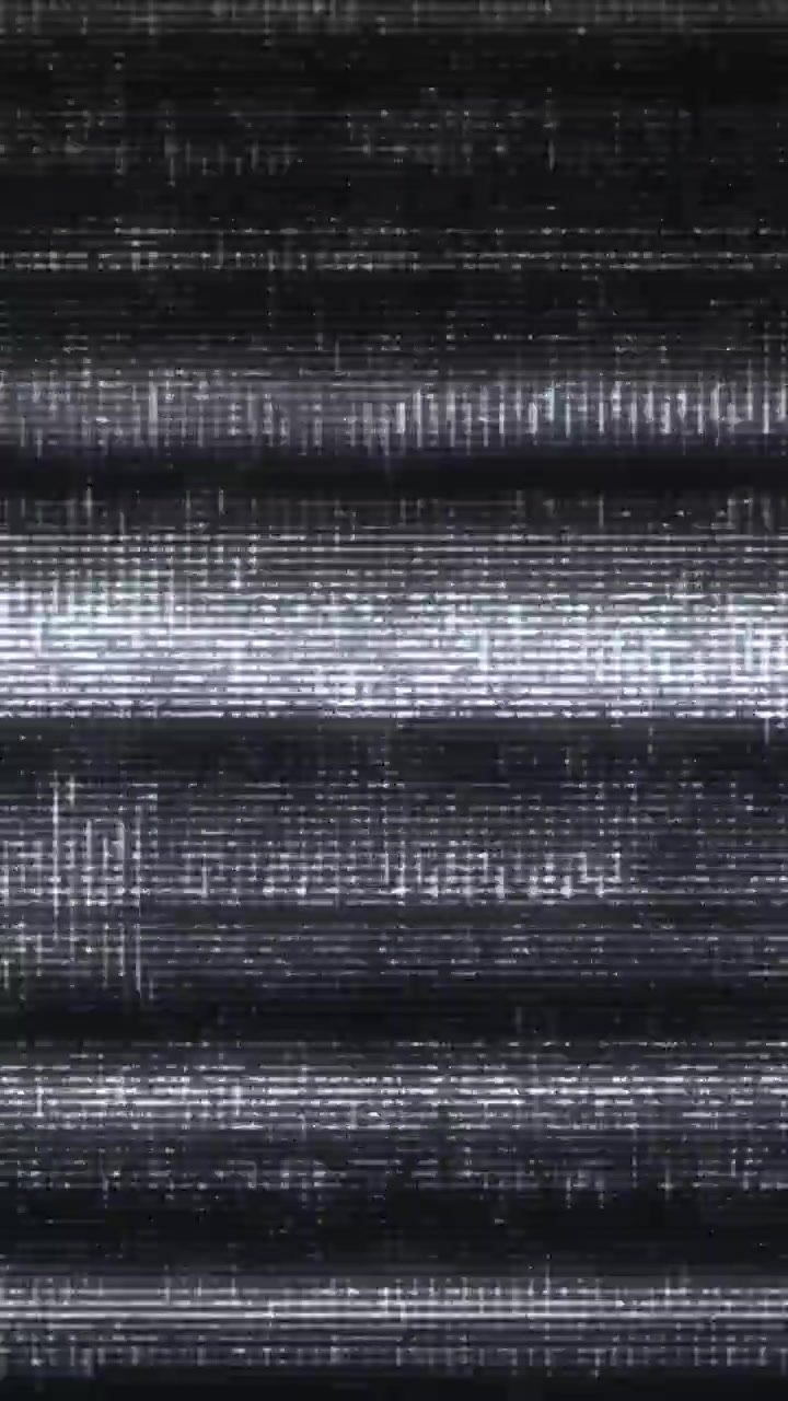 Retro Television Static Screen with Flickering Noise