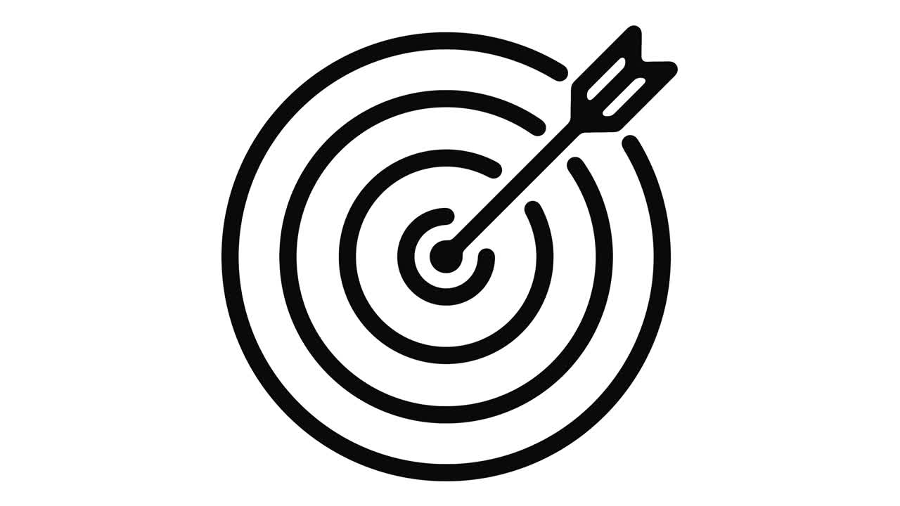 gráfico de movimiento de la línea objetivo