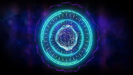 Animation of scope scanning and data processing over globe