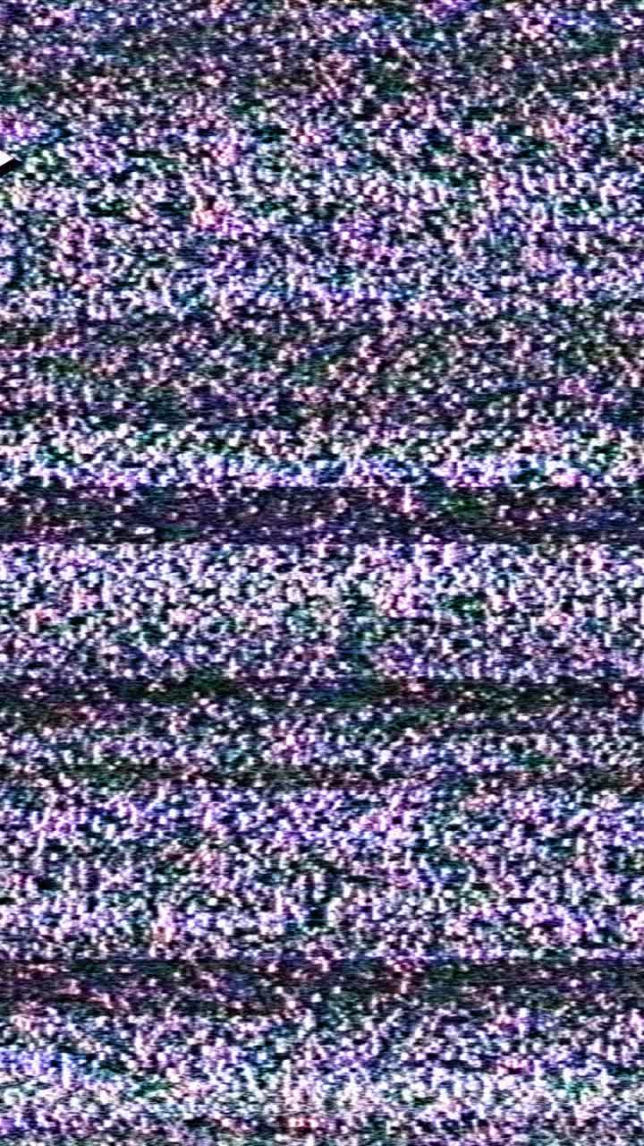 Flickering TV Static White Noise Screen