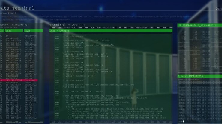 Animasjon av databehandling over dataservere