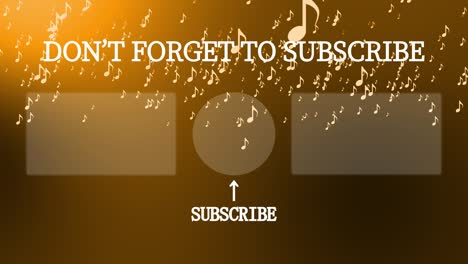 gradación de partículas musicales tarjeta de finalización pantalla de finalización gráficos de movimiento