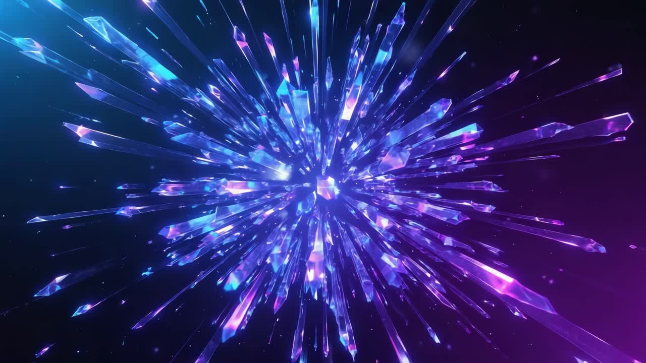 Abstract Crystal Explosion