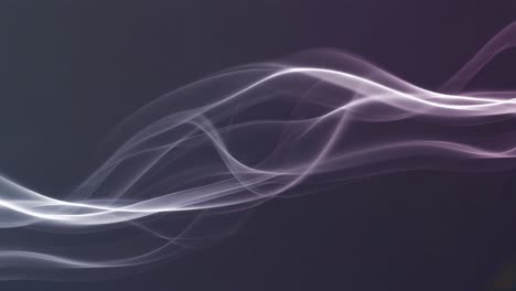 Abstract Flowing Smoke and Light Waves on Dark Background