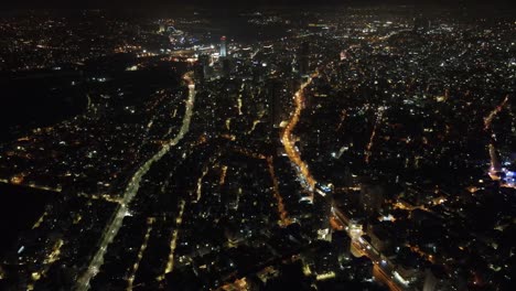 city lights at night