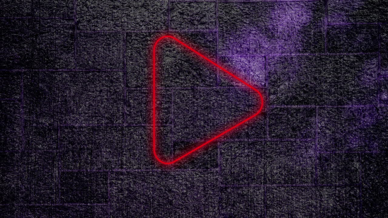 pulgares hacia abajo signo de neón en la pared de ladrillo 4k