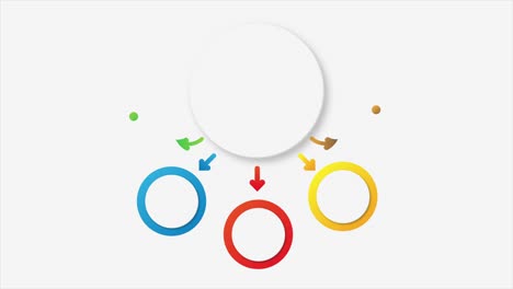 plantilla de mensaje de infografía de movimiento para su texto. animación 4k