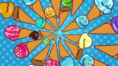 line of ice cream [loop]