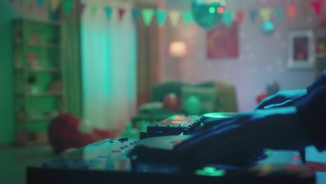 dj at a home party