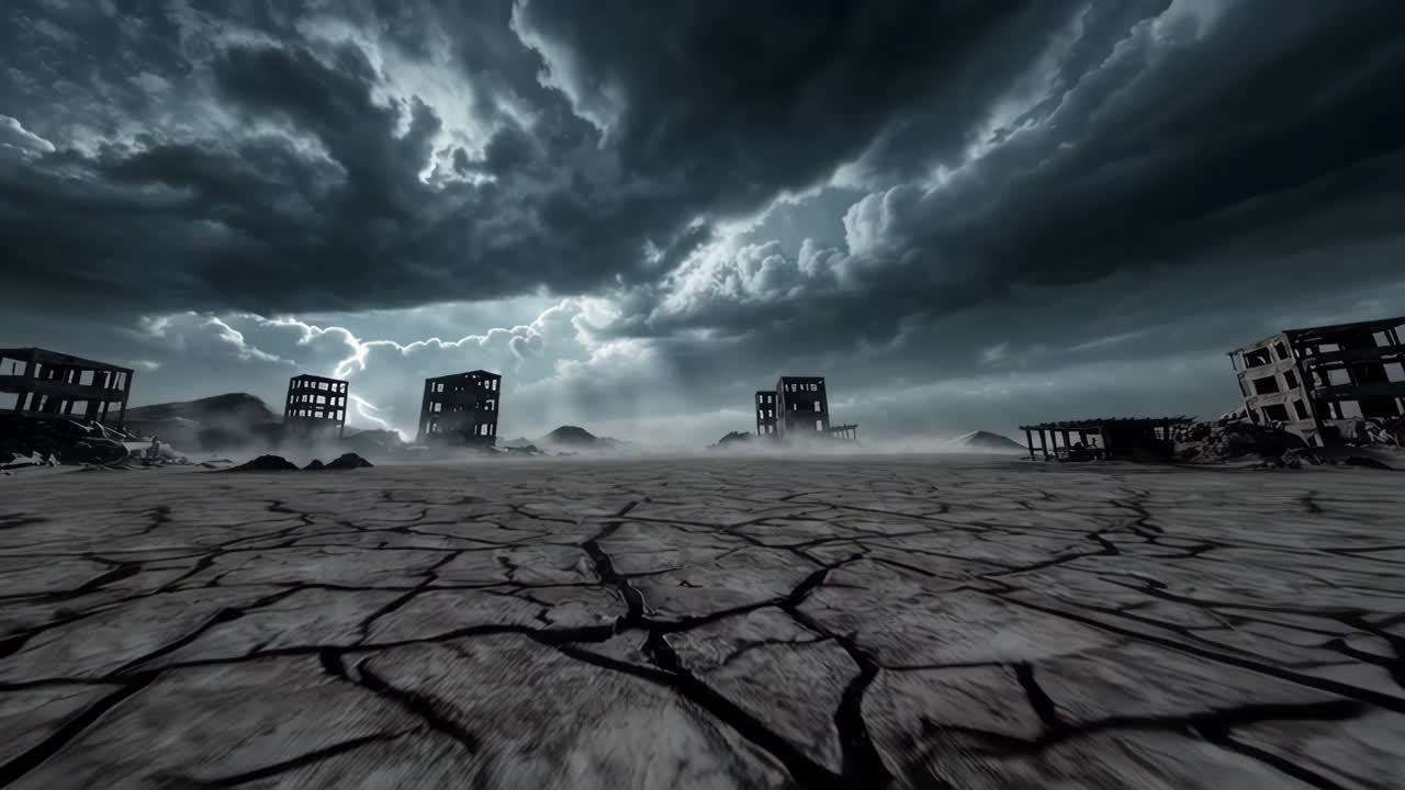 Post-Apocalyptic Desolate Landscape
