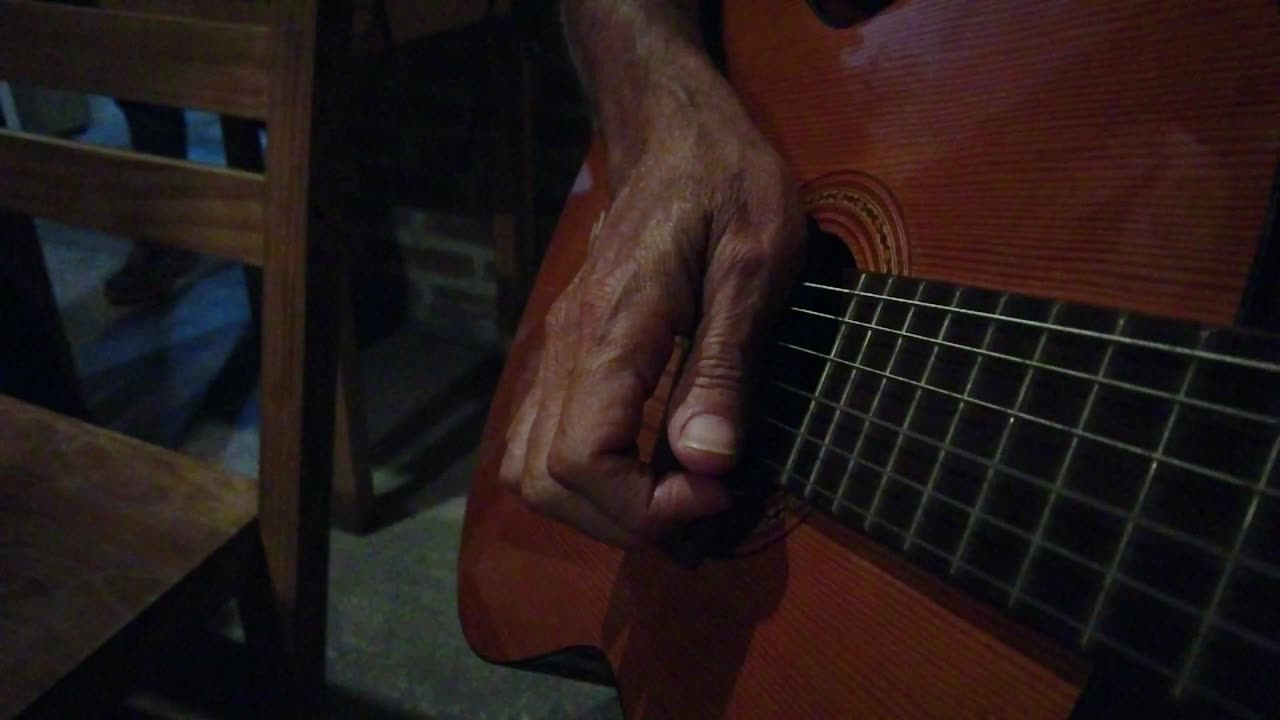 un músico talentoso toca las cuerdas, creando una encantadora sinfonía de melodías