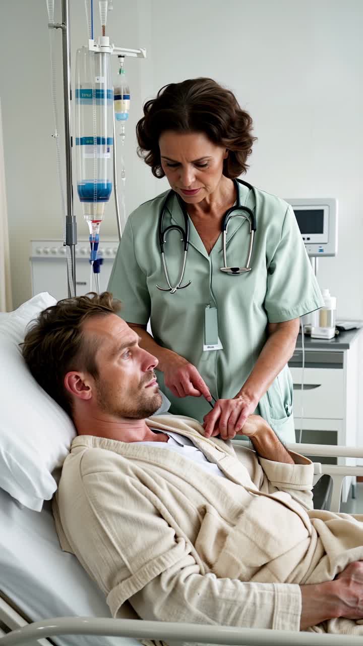 Female Doctor Performing Energy Healing on Woman Patient