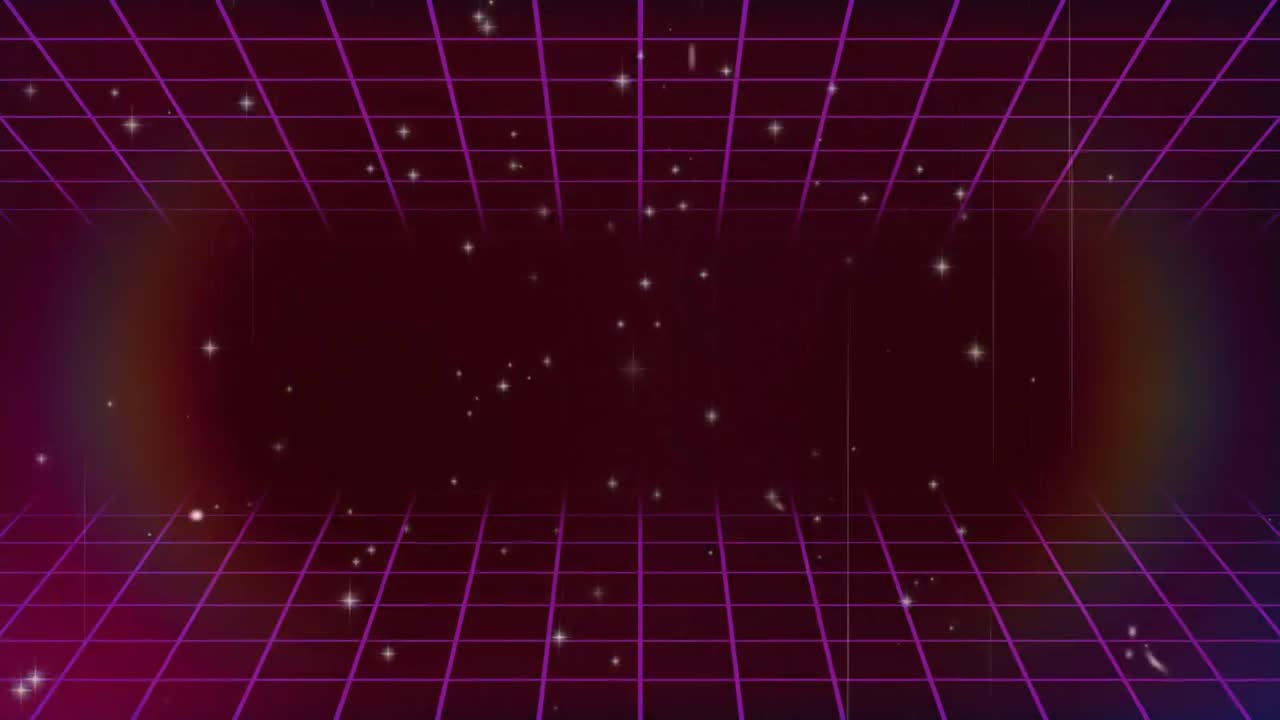 여러 개의  ⁇  빛나는 별 반점의 애니메이션