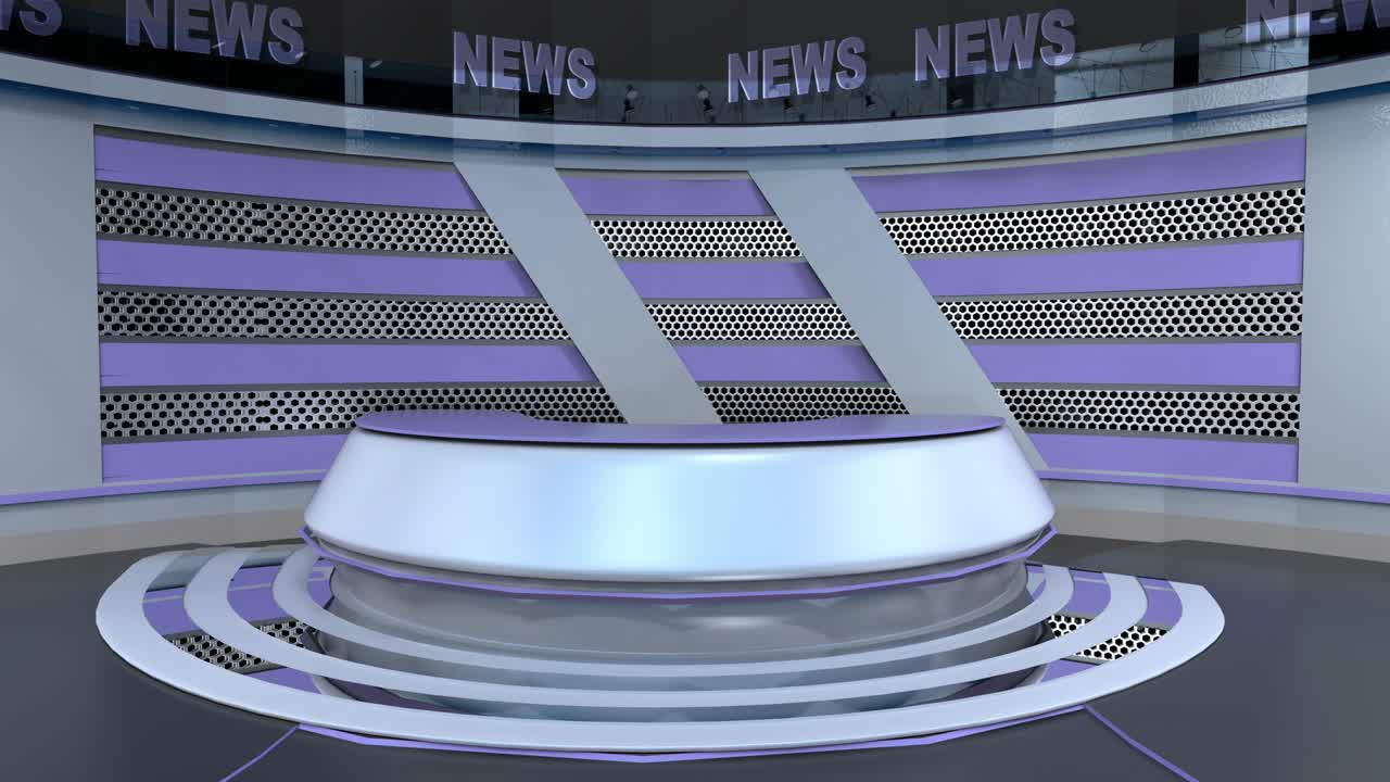 Virtual News Studio Background Loop