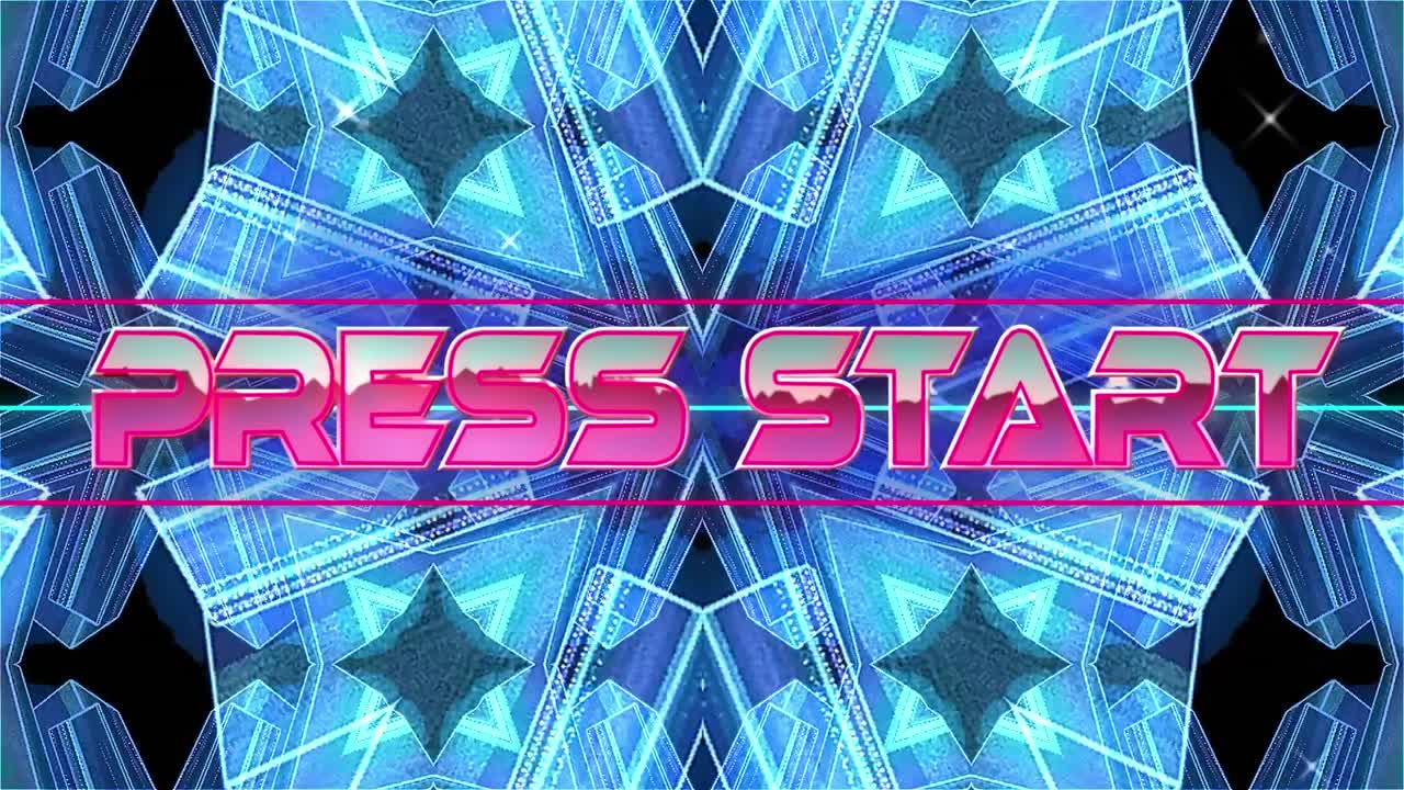 디지털 칼레이도스코프 공간에서 언론 시작의 애니메이션