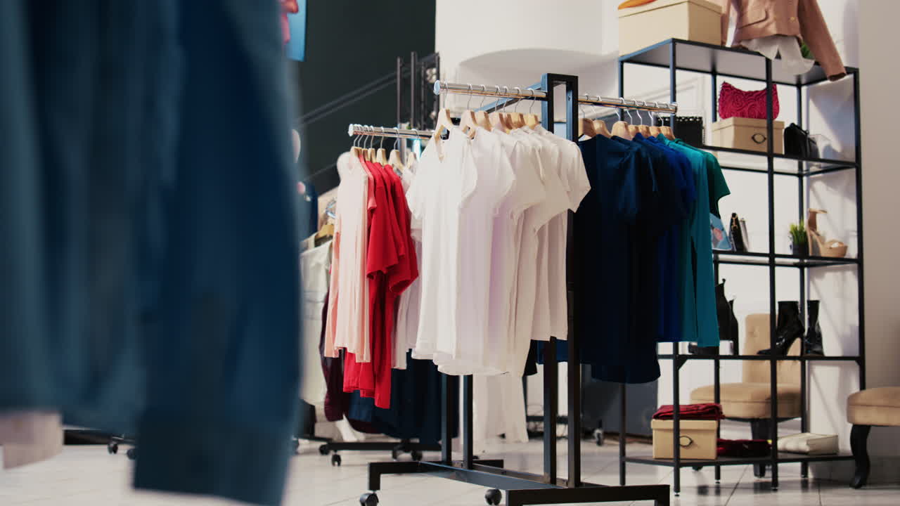 쇼핑 센터 의 비어 있는 부티크