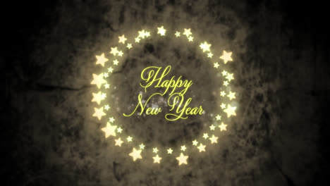 Happy-New-Year-in-a-glowing-frame