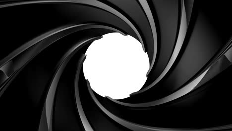 gun barrel 3d animation