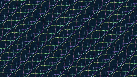 Futuristic-waves-pattern-with-neon-rainbow-color-on-black-gradient