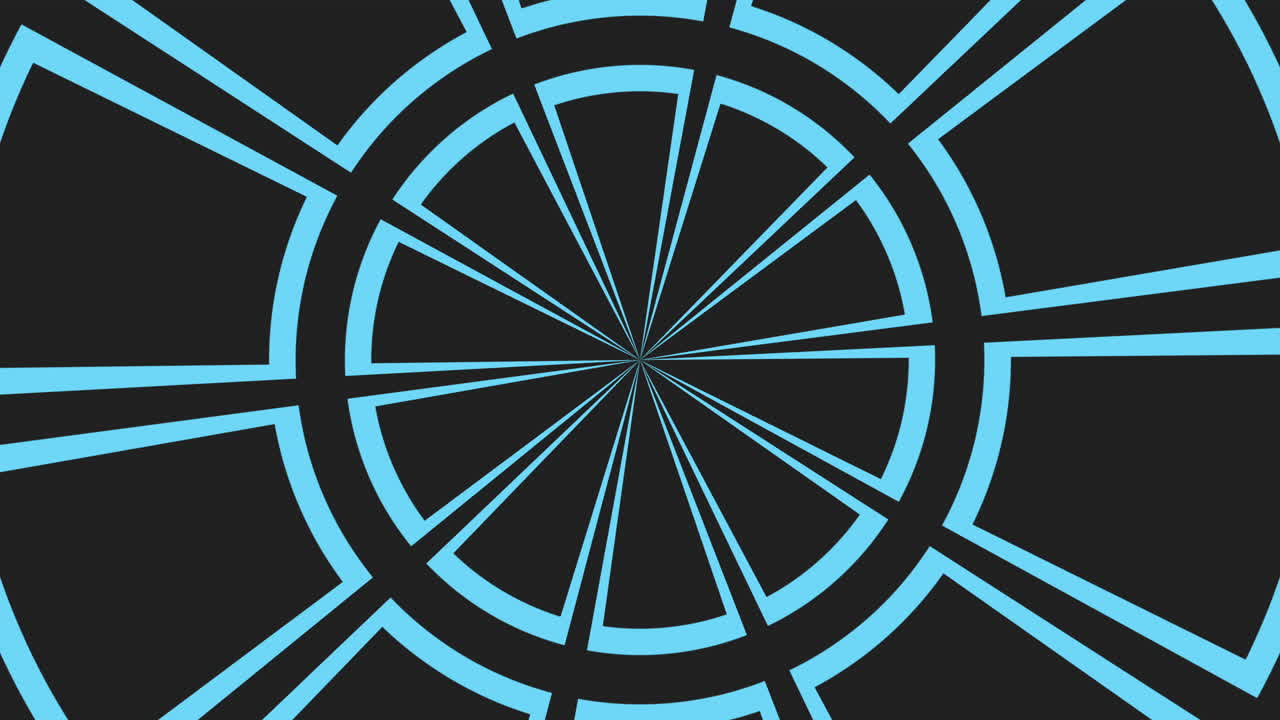 파란색과 검은색 원형 디자인 요소