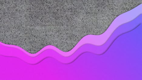 Animation-of-purple-concentric-waves-over-grey-concrete-texture