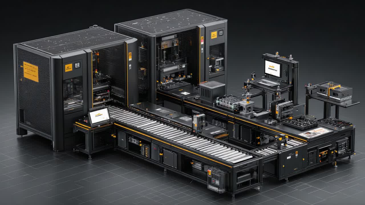 Advanced Industrial Automation Equipment Featuring Precision Manufacturing Systems with Multiple Modules and Integrated Conveyor Belt Technology for Enhanced Productivity